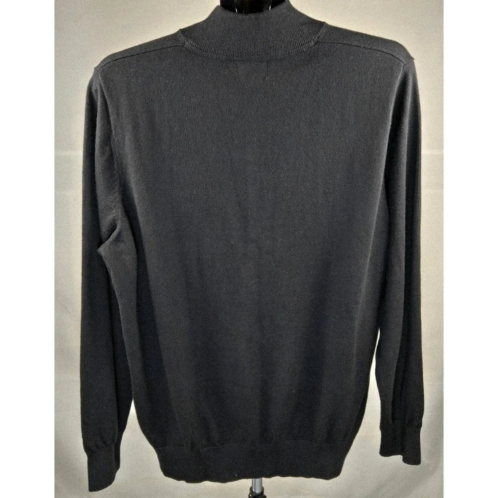 L.L. Bean Cotton Cashmere Preppy Old Money Quarter Zip Pullover,‎ XL